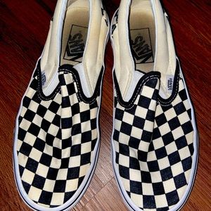 Sz 7 checkered Vans